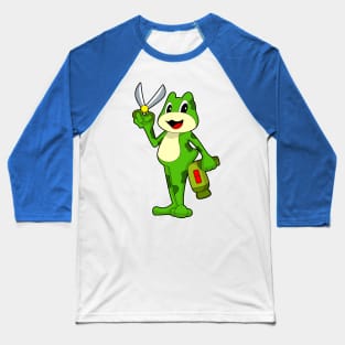 Frog Hairdresser Scissors Hair dryer Baseball T-Shirt